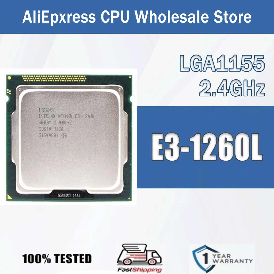 Intel Xeon E3-1260L 2,4 ГГц Четырехъядерный восьмипоточный 45 Вт E3 1260L Компьютерный процессор Сервер E3 1260L Упаковка LGA 1155