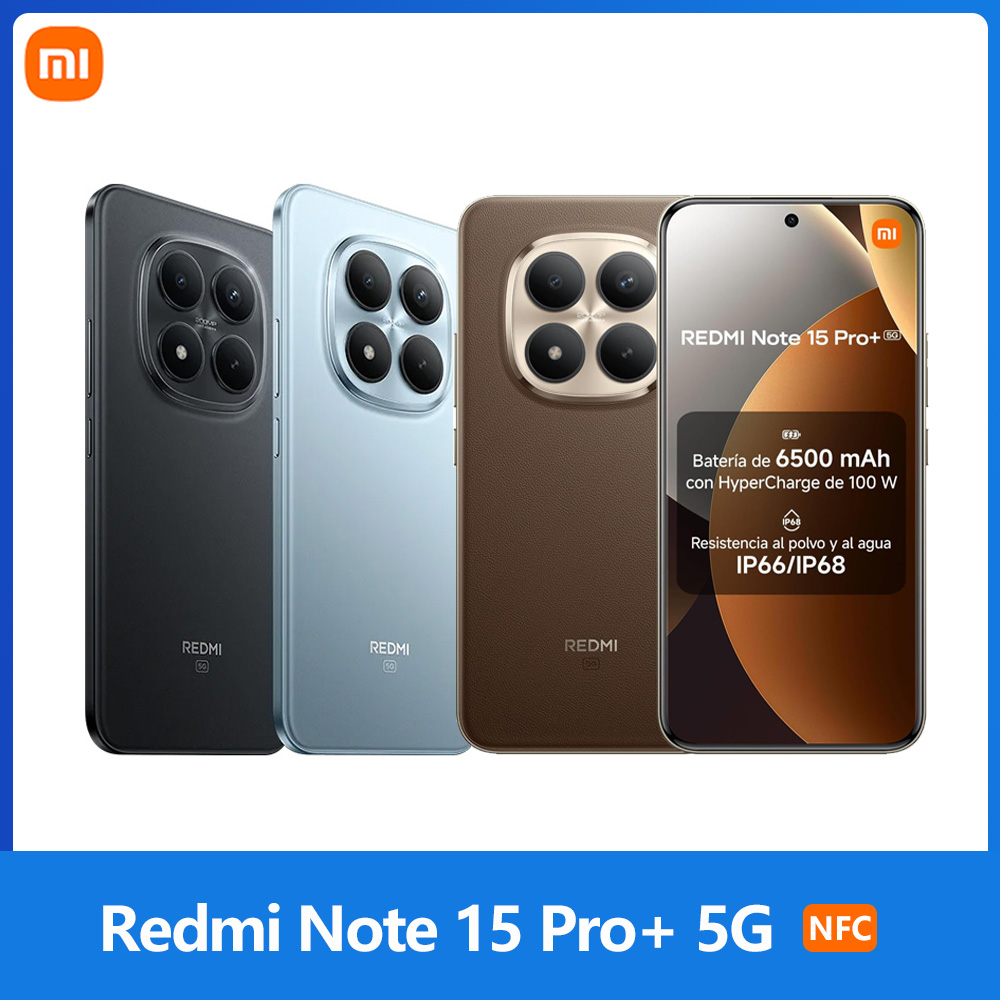 Xiaomi Redmi Note 15 Pro Plus 5G,NFC,12+512GB,Écran AMOLED 1.5K de 6.83 pouces,120 Hz,Caméra 200 MP,Batterie de 6500 mAh,IP68