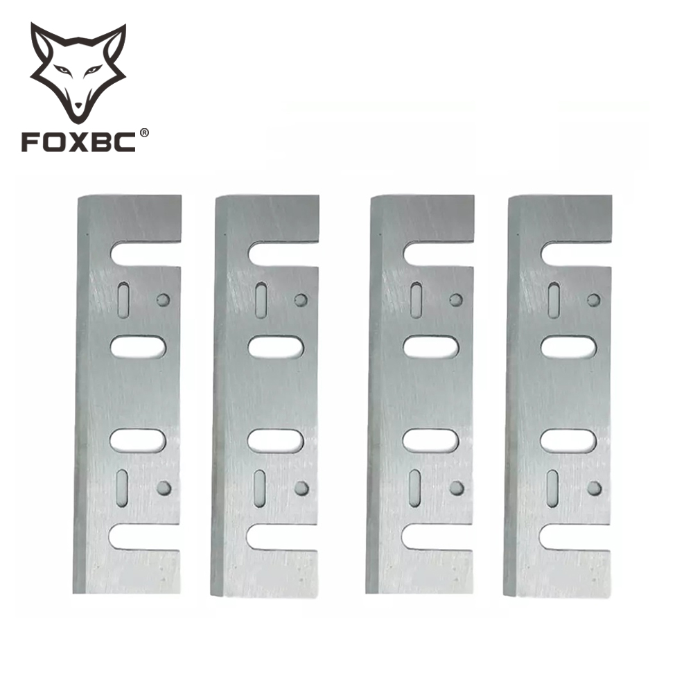 Hoja cepilladora FOXBC 110mm HSS 110mm x 29mm x 3mm para herramienta de cuchillo cepillador interskol R-110/p110-01 4 Uds