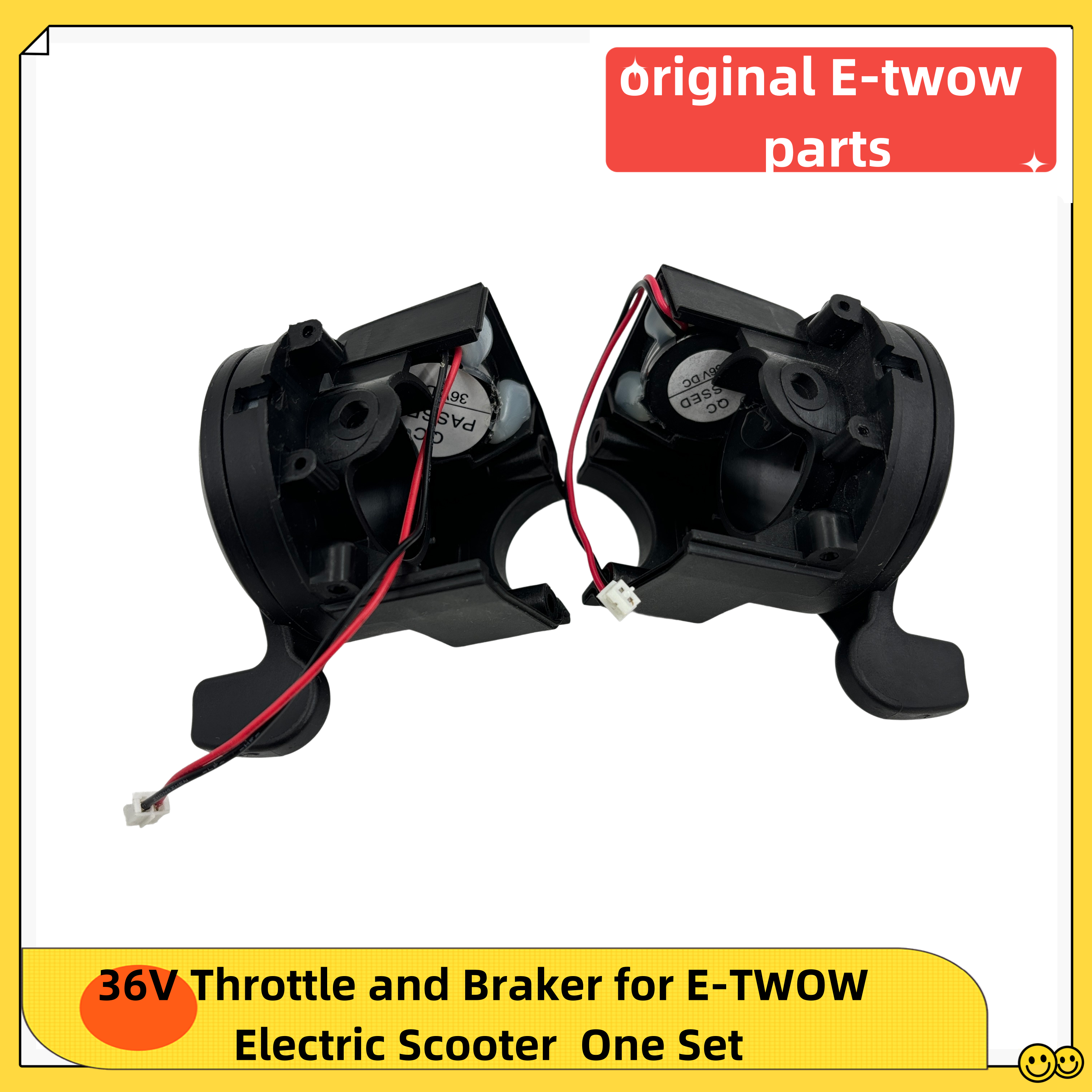 Acelerador e freio originais para alavanca de freio de scooter elétrica E-TWOW + acelerador