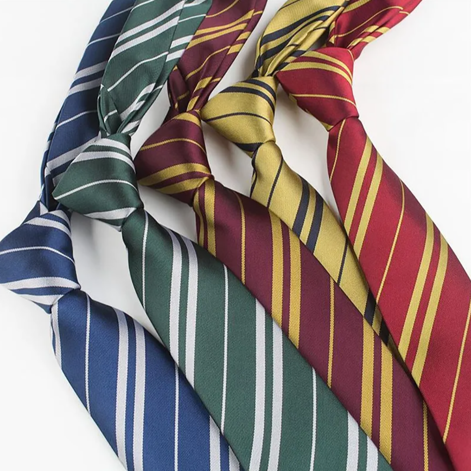 Gravata Magic Academy Potter para estudantes, gravatas com zíper para meninos e meninas, gravata mágica para cosplay, presente para fãs universitários