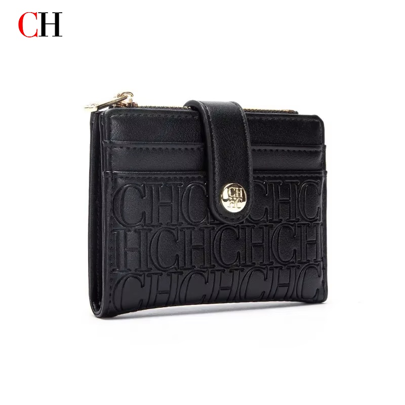 Marca de luxo clássico retro quadrado design caso cartão moda botão clássico dobrável clipe dinheiro compacto leve luxo feminino