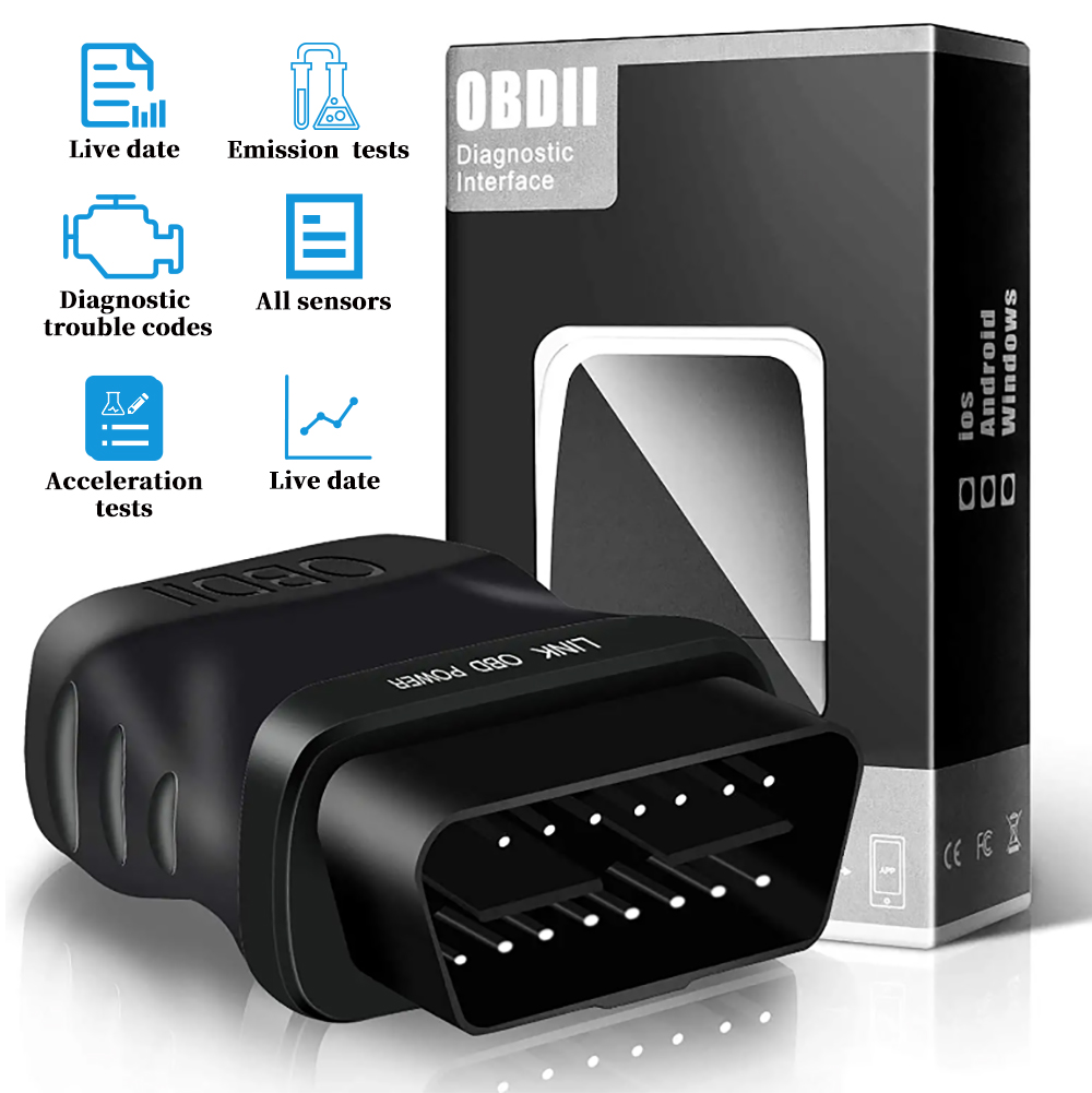 ELM327 รถเครื่องยนต์เครื่องสแกนเนอร์บลูทูธ 4.0 OBD2 เครื่องมือวินิจฉัยสําหรับ IOS Android PC ระบบ Auto Scan Fault รหัส Reader