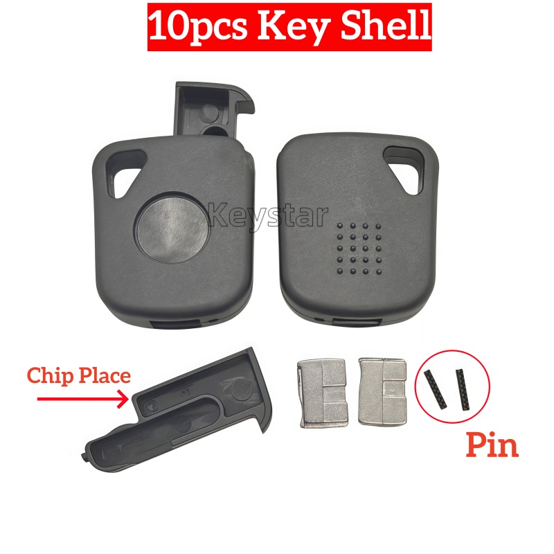 10pcs Original Universal KEYDIY Transponder Shell HU66 Car Key Chip Case for KD Xhorse VVDI Key Blade Key Head with Chip Holder