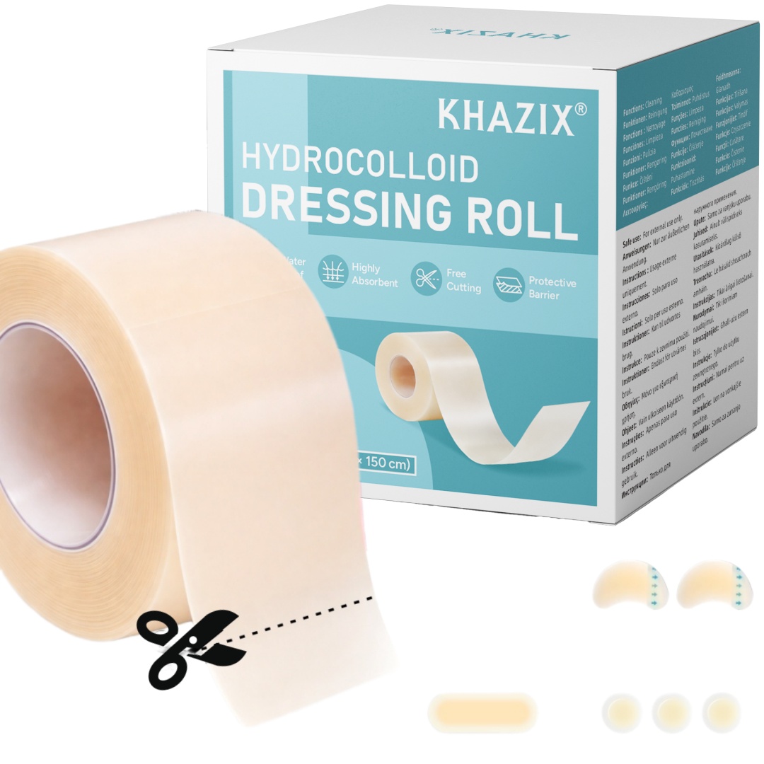 Parche para espinillas, apósito de piel artificial, recortable, adhesivo respetuoso con la piel, mantiene la herida limpia, paquete económico de 1 rollo.