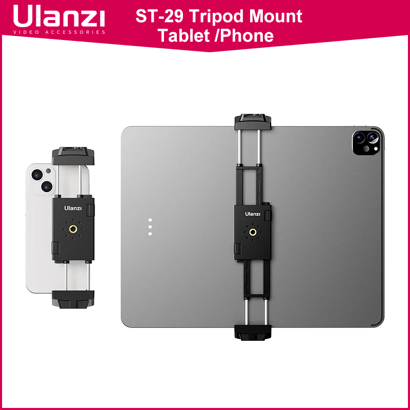 Ulanzi-trípode de ST-29, soporte Universal para tableta y teléfono, con zapata fría, para disparo Horizontal y Vertical