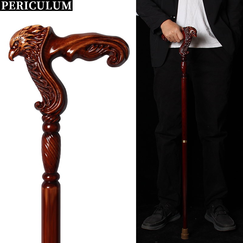 Eagle-Head Wooden Stick Mam German Beech Wooden Walking Stick Men Detachable Walking Canes Women Elegant Walking Sticks