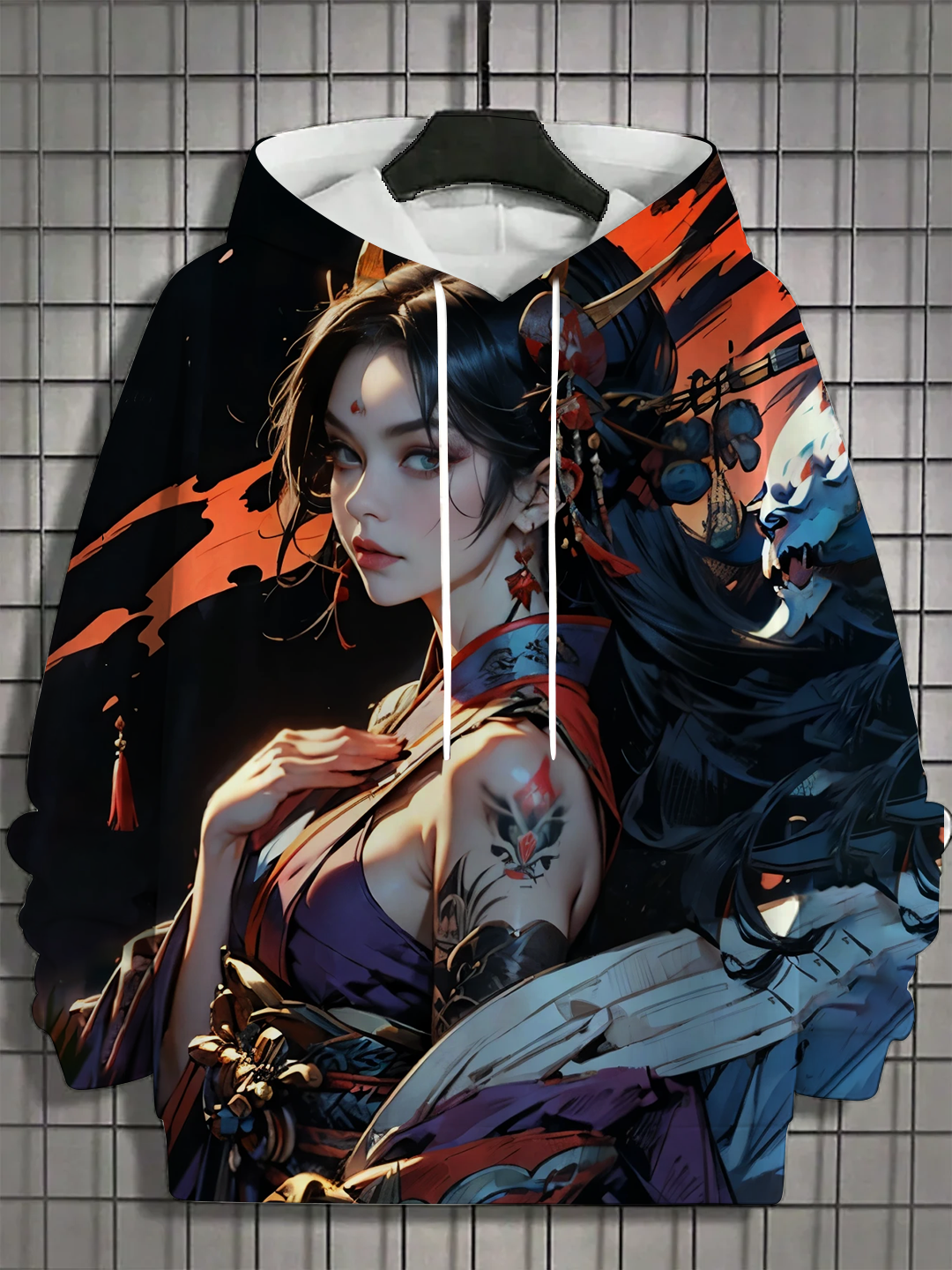 2024 Nieuwe Anime Dames Herenmode Gedrukt Hoodies Herfst en Winter Designer Hoodies Casual Sweatshirts