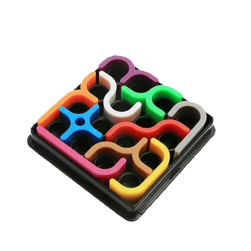 Kreatywne puzzle inteligencji 3D szalona krzywa Sudoku gry logiczne linia geometryczna matryca Puzzle zabawki dla dzieci zabawka edukacyjna prezent