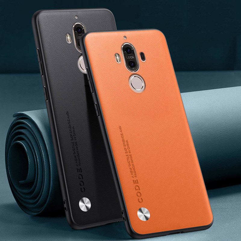 Voor Huawei Mate 9 Case Luxe PU lederen telefoonhoes voor Huawei Mate 9 Mate9 Achterkant Matte siliconen Schokbestendig Volledige bescherming