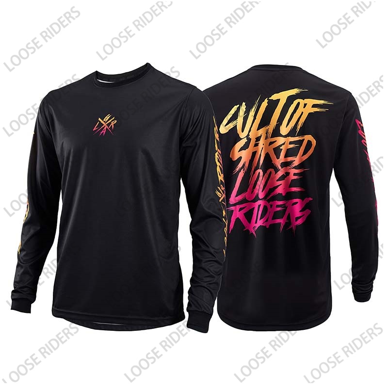 Maglia da Uomo Loose Rider per MTB, Jersey a Maniche Lunghe per Enduro, Motocross, Downhill e Mountain Bike