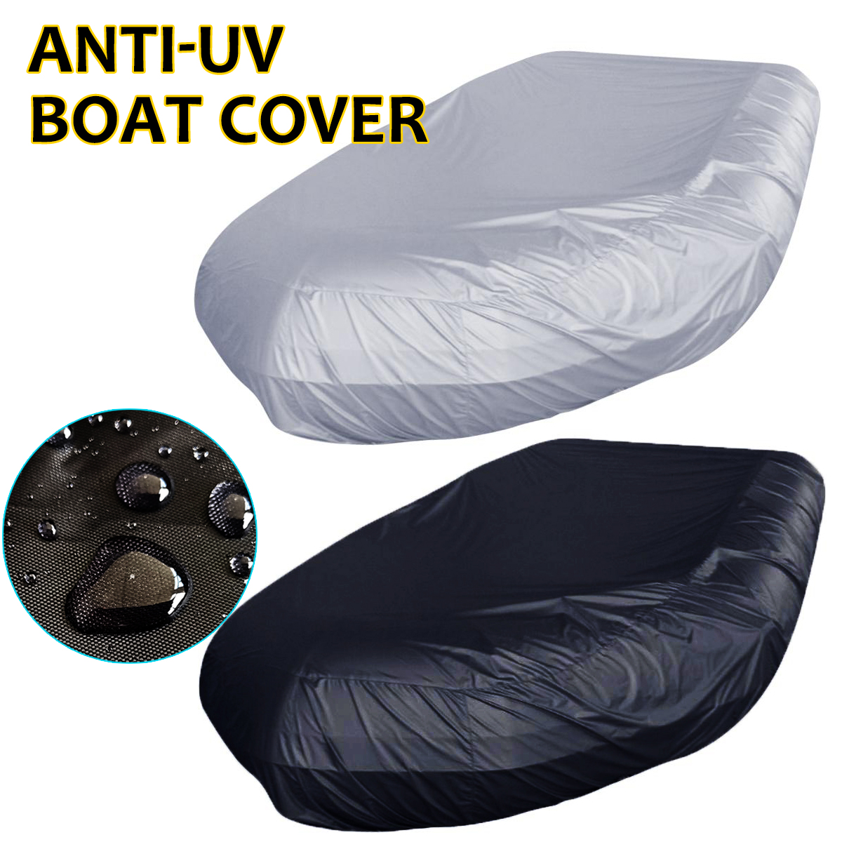 Housse de Protection contre la poussière et le soleil, imperméable, UV, bateau gonflable, combinaisons de rangement, 7.5-17 pieds, 7 tailles, housse de bateau en caoutchouc pour Kayak