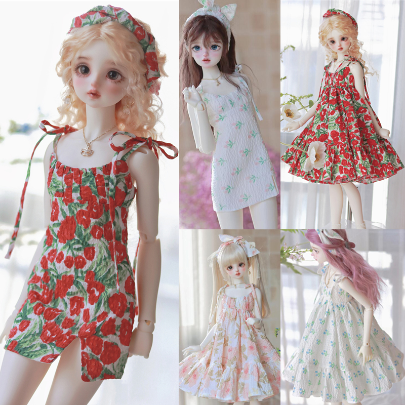 D04-B210 mainan buatan tangan anak-anak BJD/SD 1/3 1/4 rok bungkus pinggul bunga gadis besar 1 buah