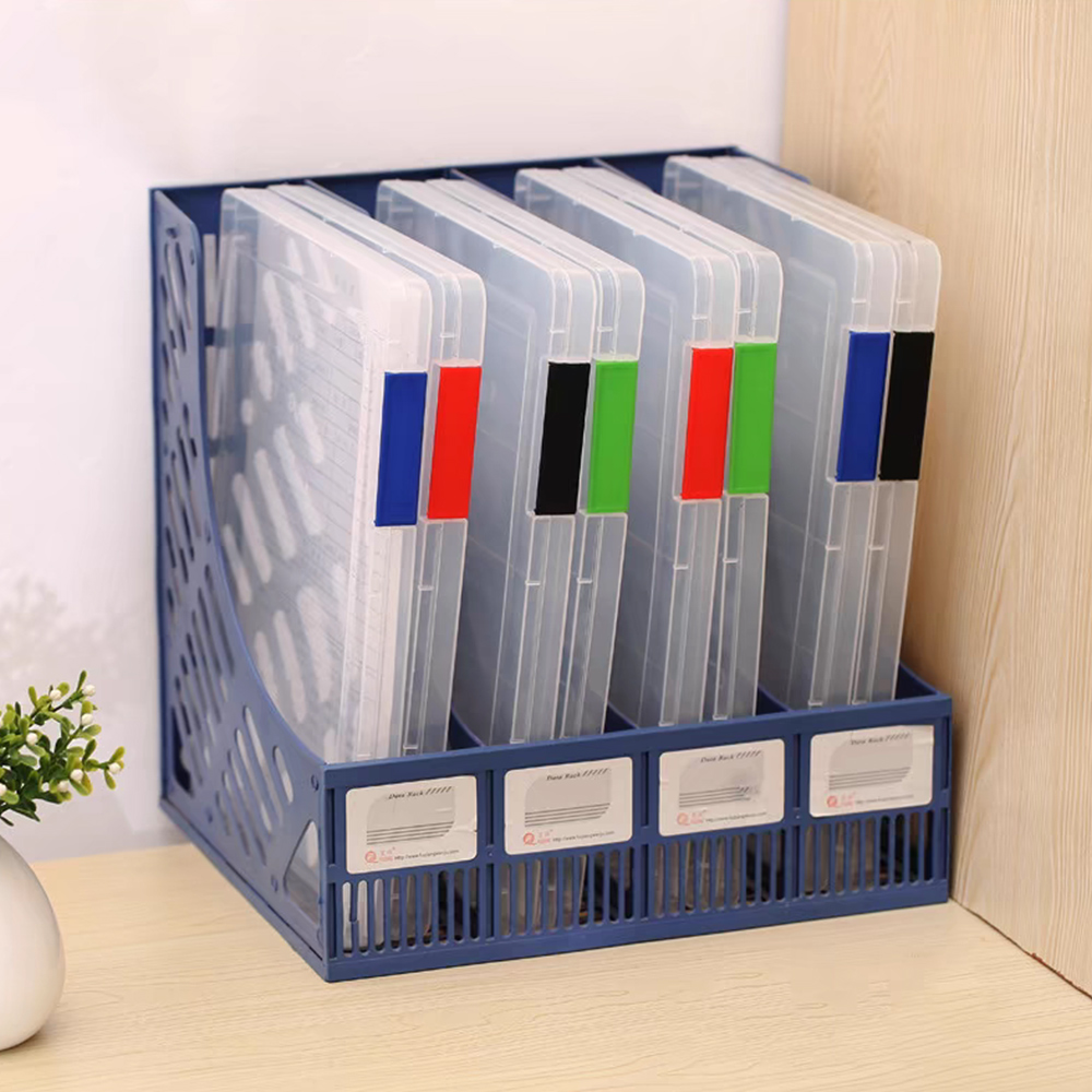 Caja de almacenamiento de archivos portátil A4/A5, estuche transparente para documentos, hebilla antideslizante, carpeta de archivos PP, organizador de papelería de oficina