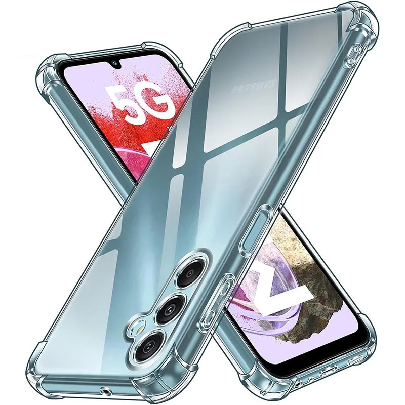 Luxe Schokbestendig Silicone Clear Soft Case Voor Samsung Galaxy S24 S23 S21 FE S25 Plus Note 20 Ultra Transparante achterkant Shell