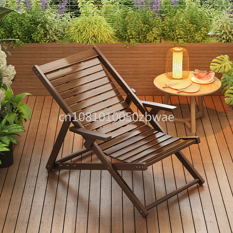 Four Level Adjustable Bamboo Lounge Chair Foldable Chair For Home Use Can Sit Or Lie Down Summer Sleeping Chair Office