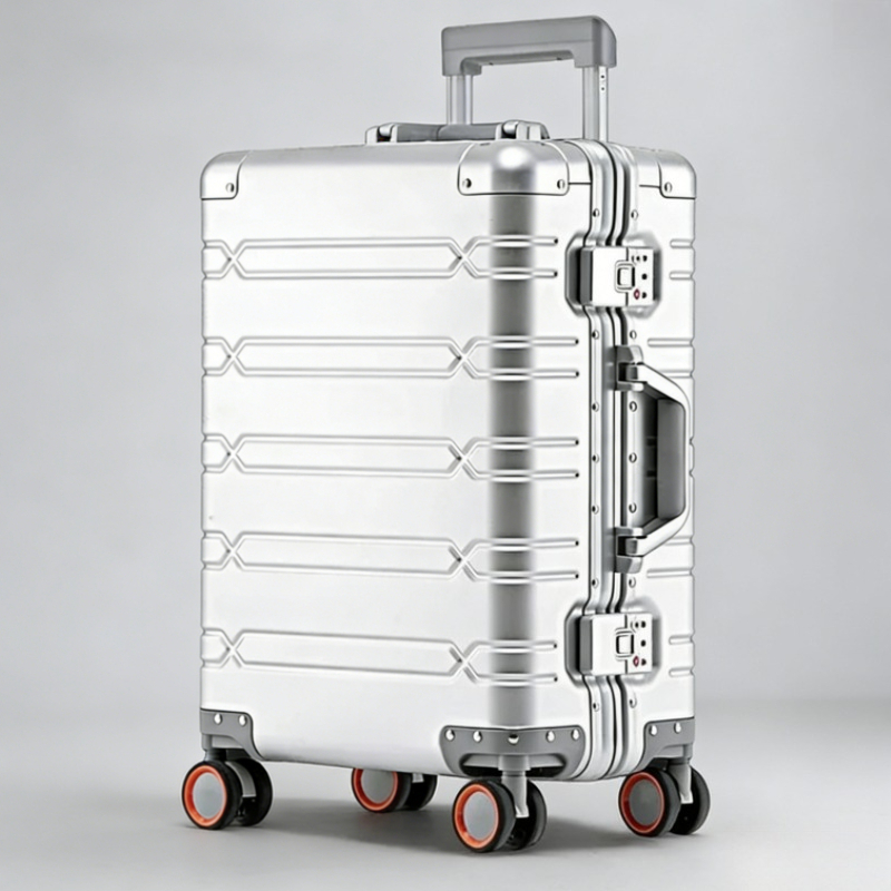 20-inch Silver Portable Aluminum-magnesium Alloy Suitcase/bag, Trolley Case, Shipped From The EU.
