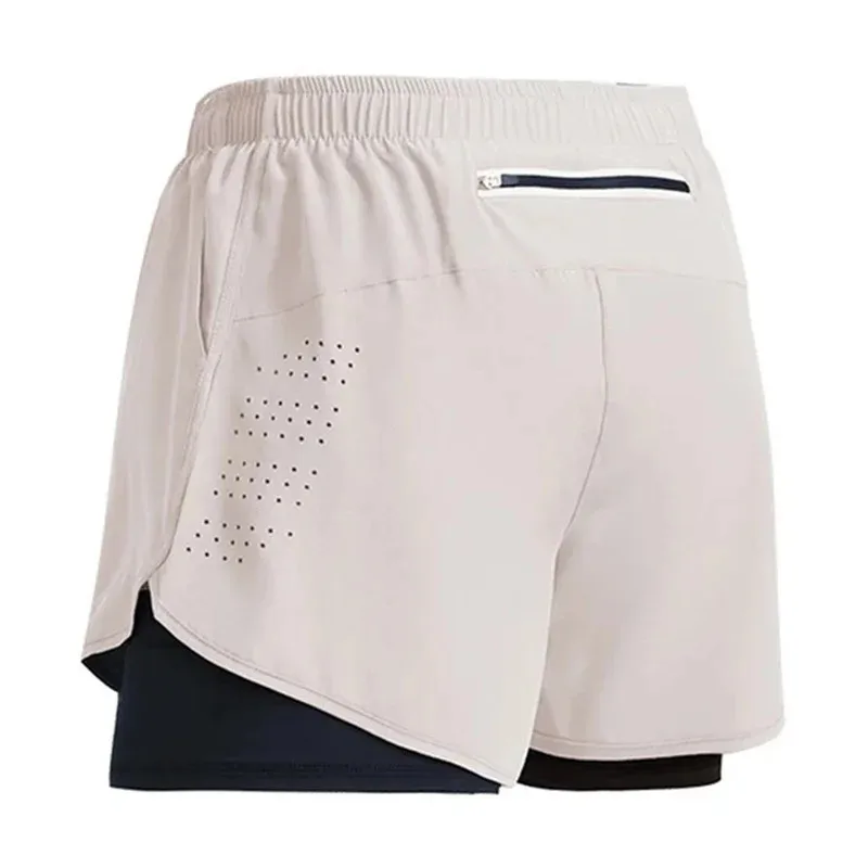 Pantalones Cortos Deportivos para Hombre 2026, 2 en 1, de Secado Rápido, para Gimnasio, Playa, Running, Doble Capa, Ropa Deportiva para Exteriores