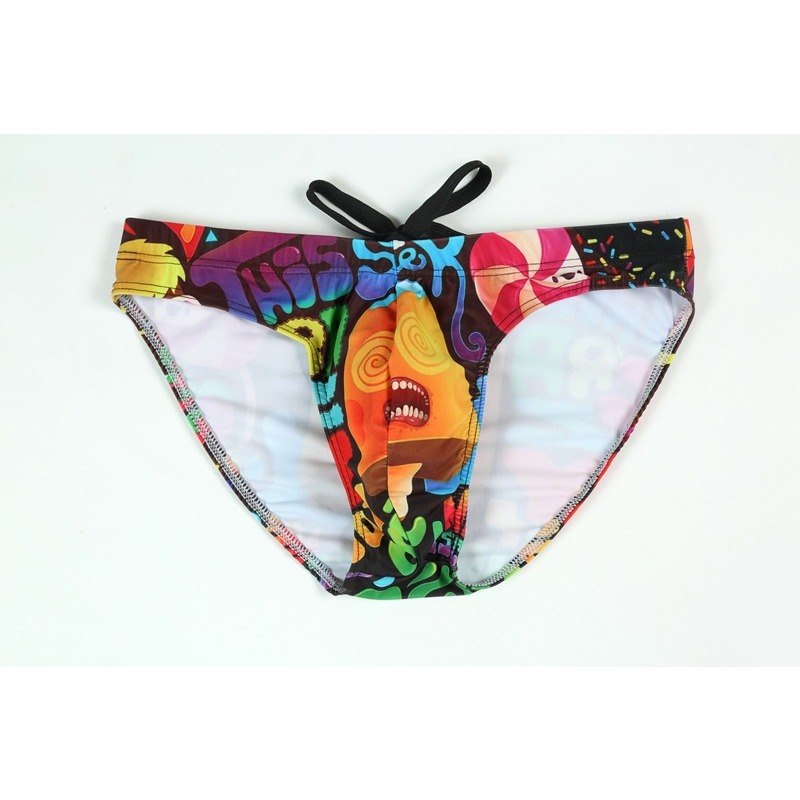 Neue Badehose Herren Badeanzug bedruckt Jugend Badehose Schwimmtraining