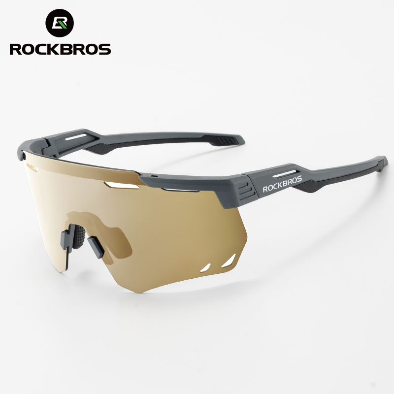 ROCKBROS-Lunettes de soleil polarisées photochromiques, lunettes de cyclisme, lunettes de vélo de route VTT, lunettes de conduite, lunettes de golf, protection sportive, UV400