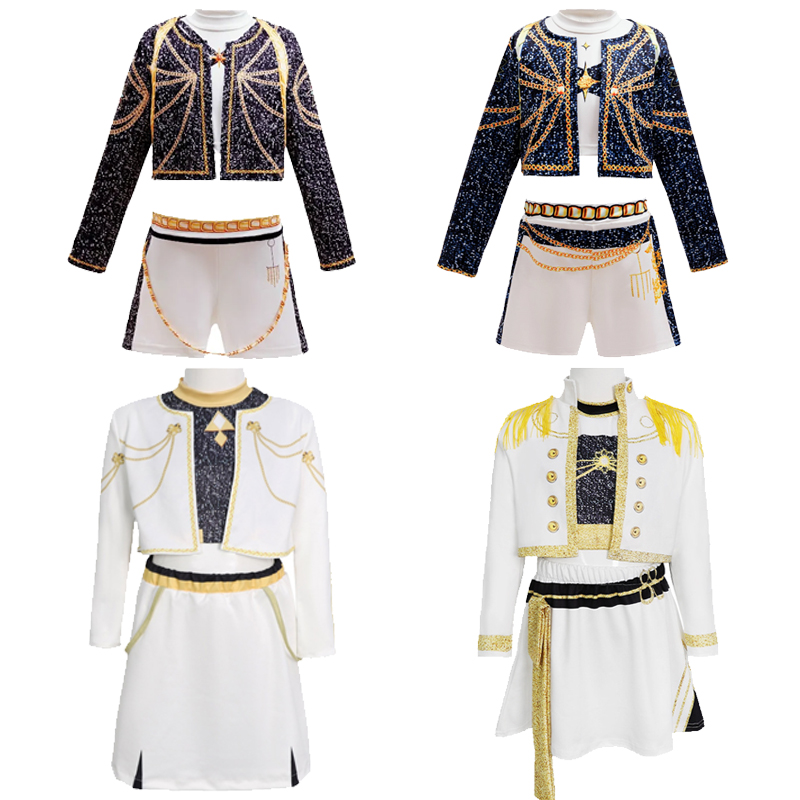 Conjunto de 3 Piezas para Niñas, Disfraz de Cosplay, Vestido para Actuación en Escenario, Uniforme para Fiestas Infantiles, Ropa de Moda Verano 2026