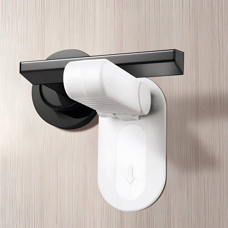 Fechadura de alavanca de porta universal, alça anti-abertura, trava de segurança para crianças e bebês, multifuncional, botão oculto, fivela, trava de segurança