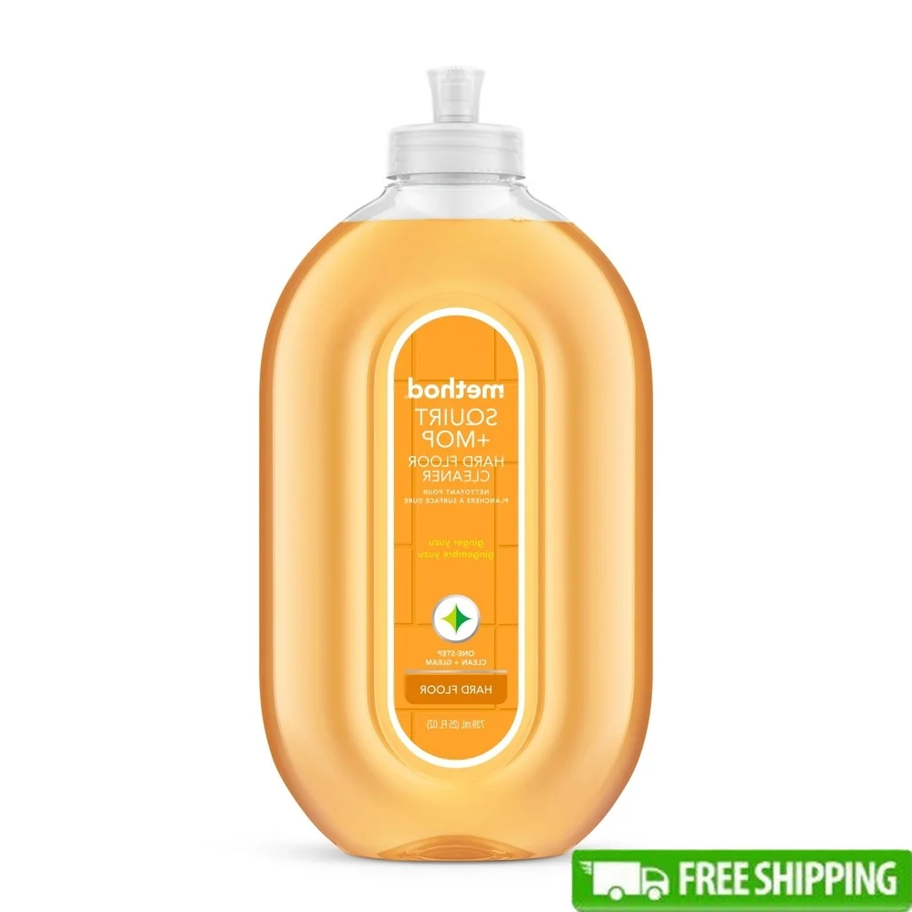 Limpador de piso duro gengibre yuzu perfume solução de limpeza de piso uso doméstico interior garrafa de 25oz não-tóxico seguro eficaz