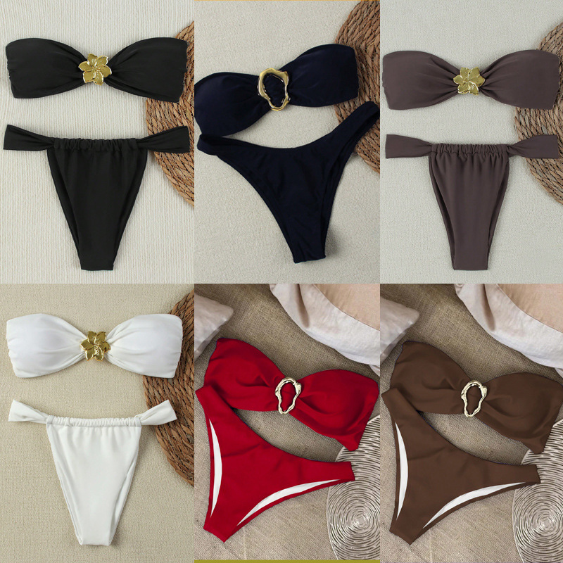Conjunto de Bikini Sexy con Push-Up y Tanga Brasileña para Mujer, 2026