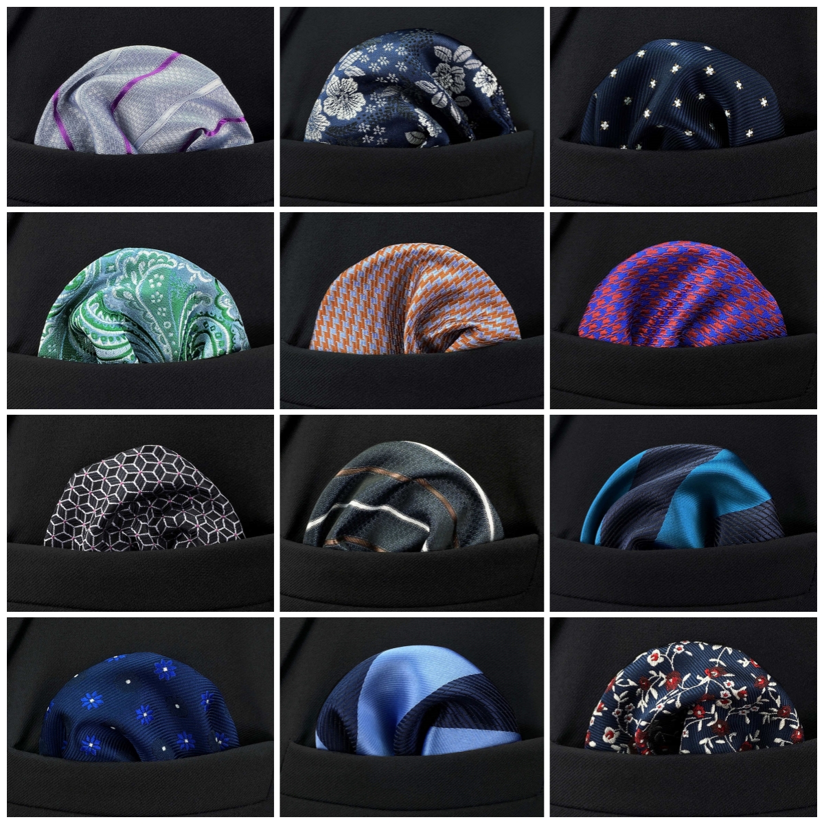 2025 NOWOŚĆ Kolorowa męska chusteczka kieszonkowa Multicolor Dot Paisley Klasyczna chusteczka ślubna Biznesowa żakardowa Hanky