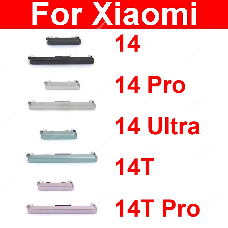 Для Xiaomi 14 14T Pro Ultra On Off Power Volume Боковая кнопка управления питанием Боковая кнопка переключателя Запасные части для ремонта