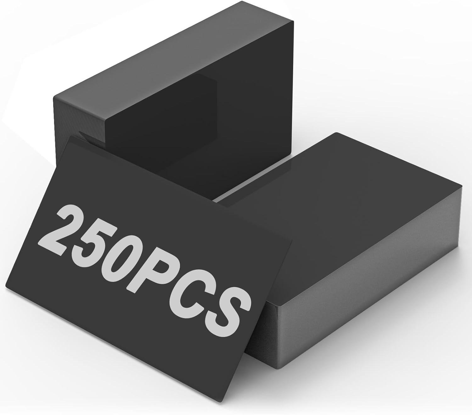 Espacios en blanco de grabado láser, hojas de aleación de aluminio negro de 250 piezas para grabado CNC, artesanía láser, tarjetas de visita de Metal multiusos