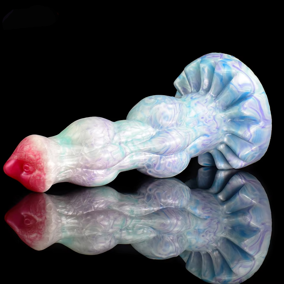 FAAK Große Wolf Knoten Dildo Mit Sauger Silikon Multi Farbe Starke Anal Plug Big Dong Fantasie Sex Toys Shop Erotische produkte
