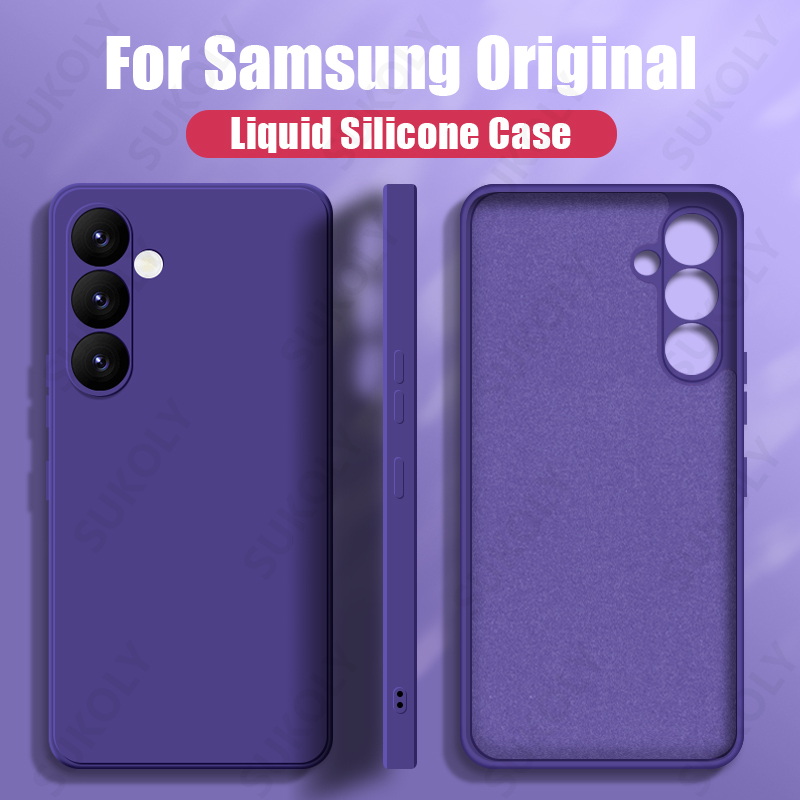 Luksusowe etui na Samsung Galaxy S26 S23 S22 S24 S25 Ultra S23 FE A57 A17 A56 A55 A15 A54 A16 5G, miękka silikonowa obudowa na telefon