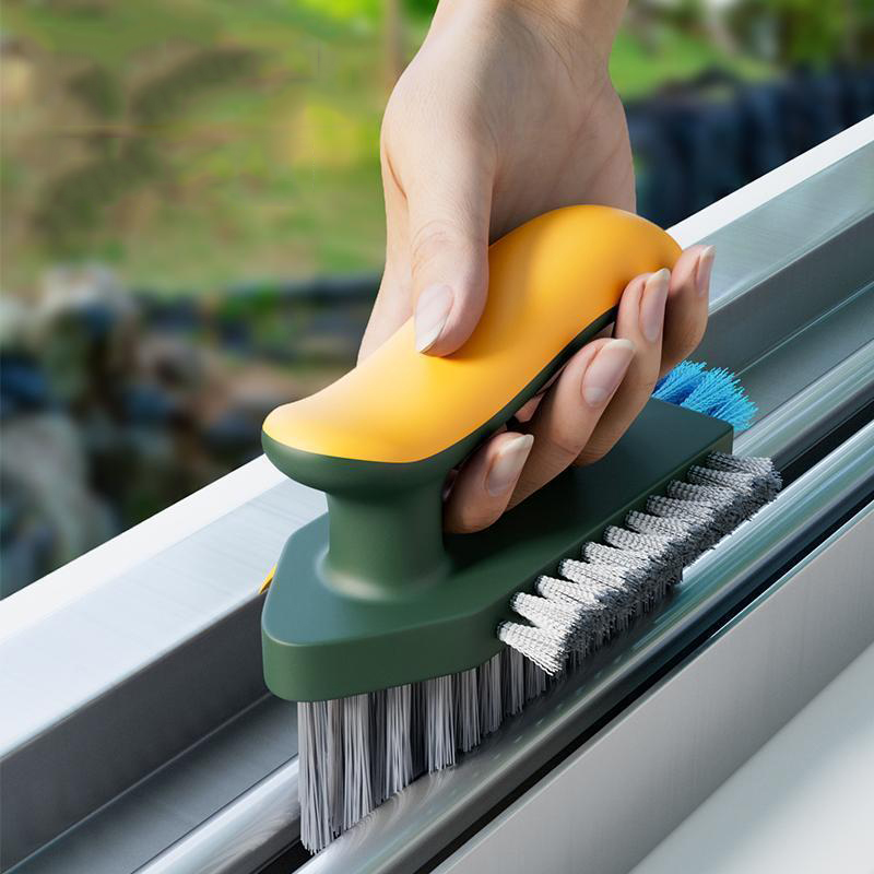 Cepillo de limpieza para grietas, raspador de Limpieza Profunda, costura de suelo, costura de esquina de baño, azulejo de inodoro, herramientas de limpieza del hogar