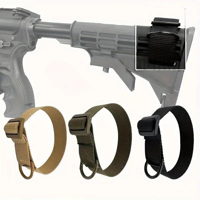 Eslinga táctica para Rifle, correa de hombro ajustable para pistola con anillo en D, eslinga multifunción de nailon para arma de fuego para deportes al aire libre