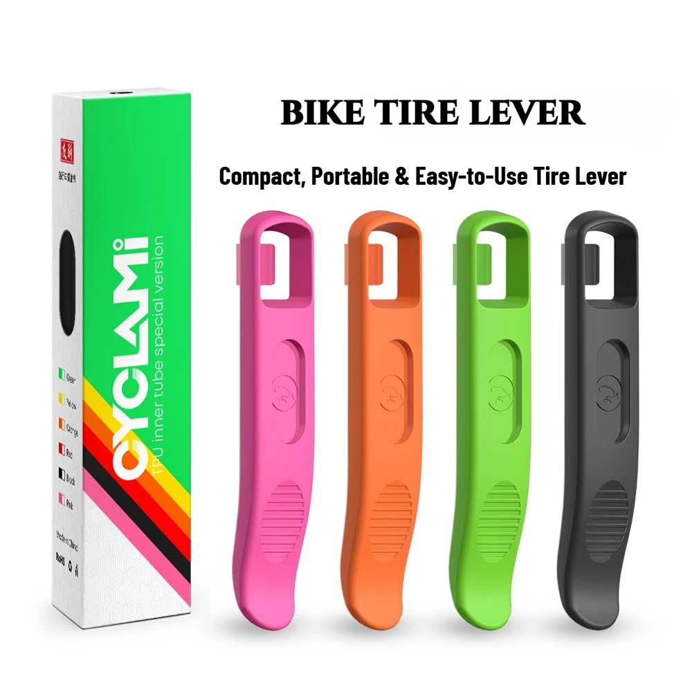 CYCLAMI 2 uds bicicleta de carretera MTB barra de palanca de neumáticos de bicicleta para todos los tamaños de neumáticos herramienta de reparación de ruedas ultraligera muy dura y reutilizable
