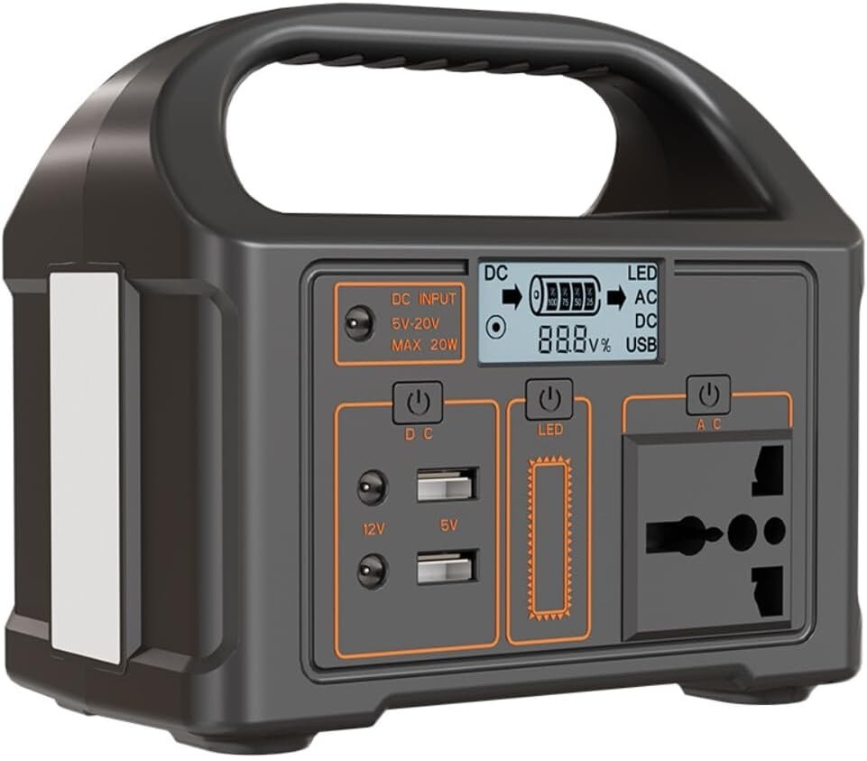 สถานีไฟฟ้าพกพาขนาดเล็ก 100Wh แบตเตอรี่ลิเธียมสำรอง 240V 100W คลื่นไซน์บริสุทธิ์
