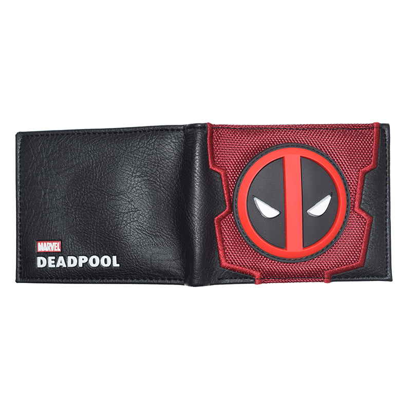 Cartera de PVC Marvel Hero Deadpool, diseño bonito, monedero corto de alta calidad con bolsillo para monedas para jóvenes