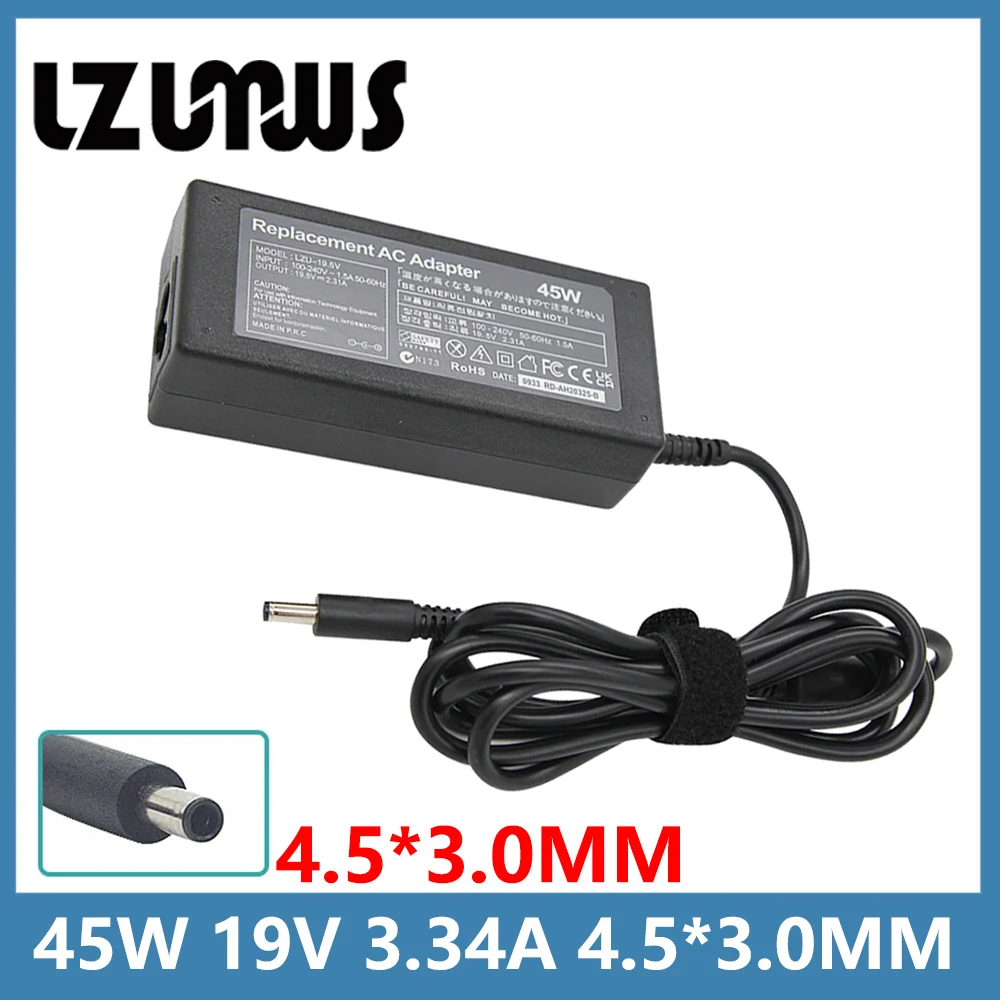 Ładowarka do laptopa 19,5 V 2,31 A 45 W 4,5 * 3,0 mm do Dell Xps 12 13 13R 13Z 14 13-L321X 13-6928SLV Inspiron 15-3552