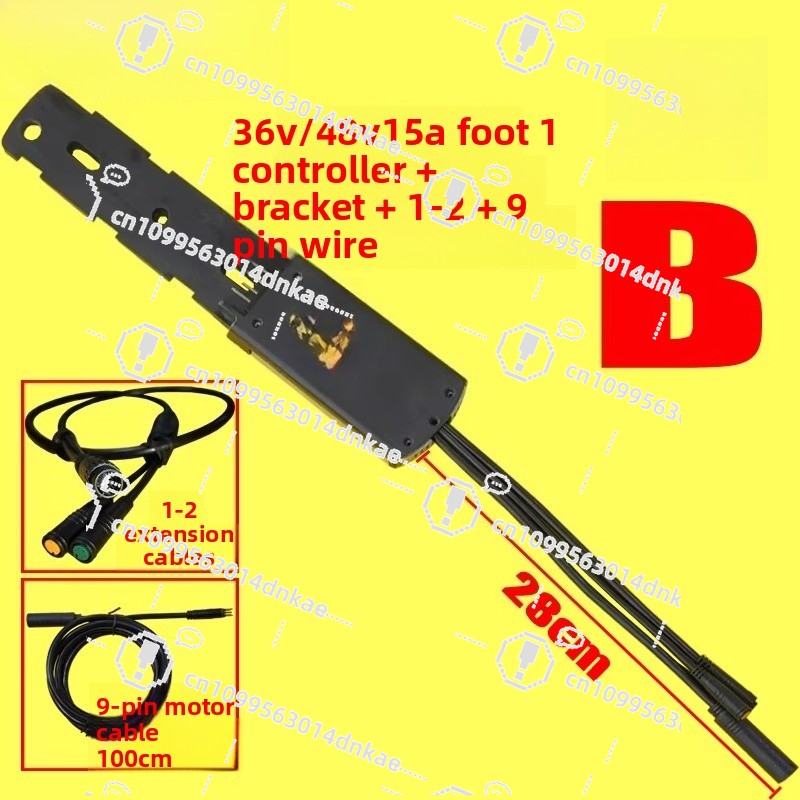 Kit de Conversión de Bicicleta a Eléctrica 36V/48V 250W/350W Hailong No. Controlador de Onda Sinusoidal de 15A y 16 Tubos