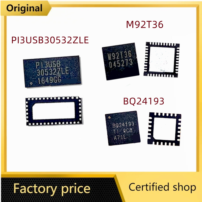 Original M92T36 PI3USB30532ZLE P13USB BQ24193 M92T17 M92T55 para Nintendo Switch consola pantalla HDMI-compa tible IC Chipset