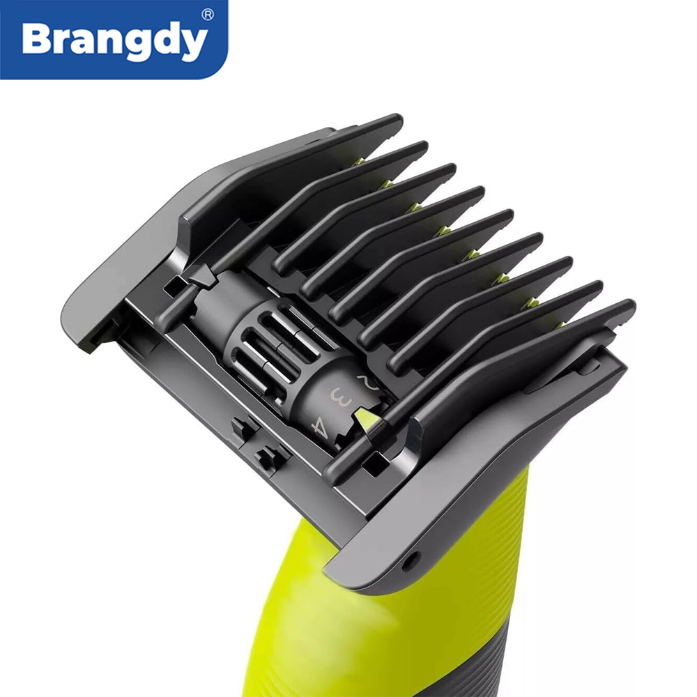 Peine guía 5 en 1 Brangdy ajustable de 1-5 mm compatible con recortadora de barba One Blade QP2520 QP2530 QP2620 QP2630 QP2724 QP2834