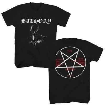 Bathory Black Metal Venom T-shirt di qualità in cotone 100% per uomo e donna Hip-Hop Casual Street Rock Harajuku Abbigliamento classico a maniche corte