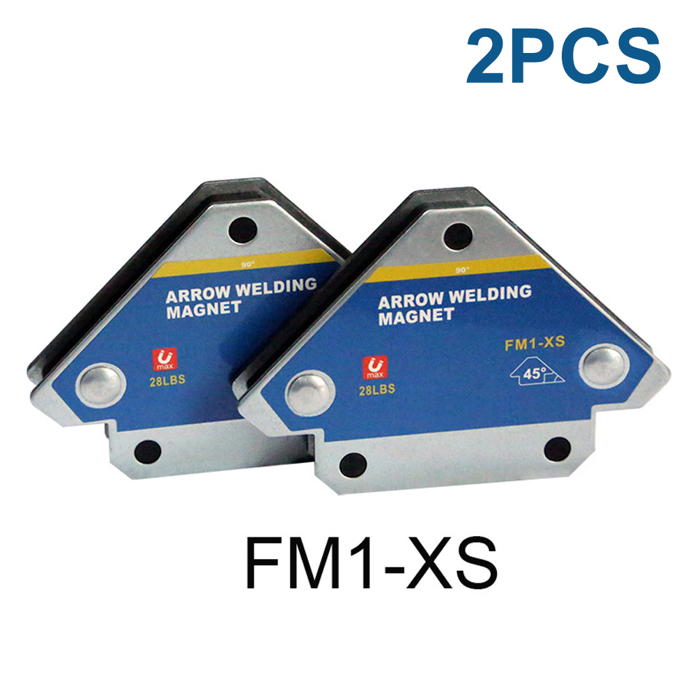 12.5KG chaud 2 pièces supports de soudage magnétiques Angle soudure flèche aimant soudure fixateur positionneur Ferrite tenant auxiliaire localisateur outils