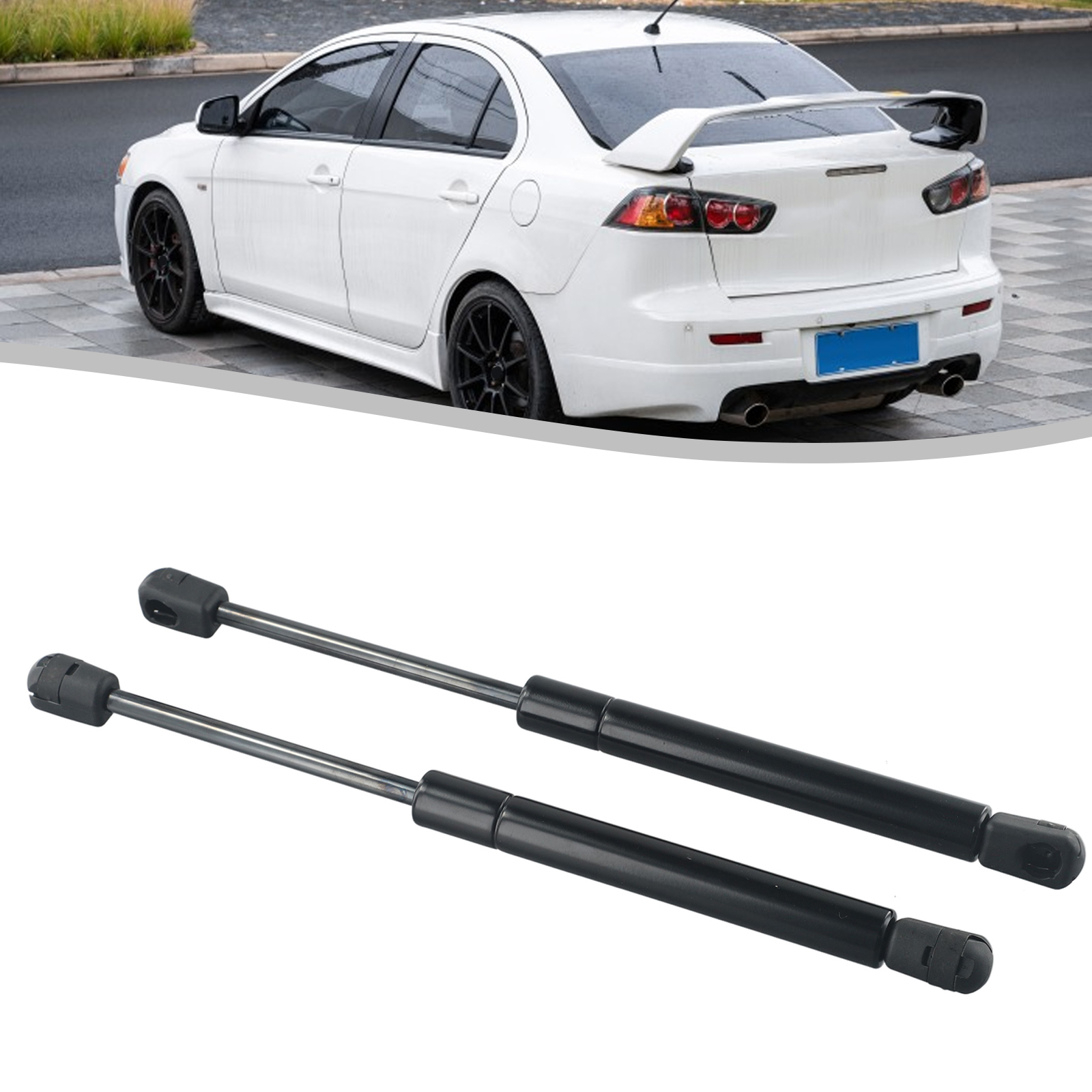 2 stücke Auto Heckklappe Hinten Stamm Lift Streben Für Mitsubishi Lancer EX EVOs 2008-2015 Heckklappe Boot schock Lift Strut Unterstützung Bar