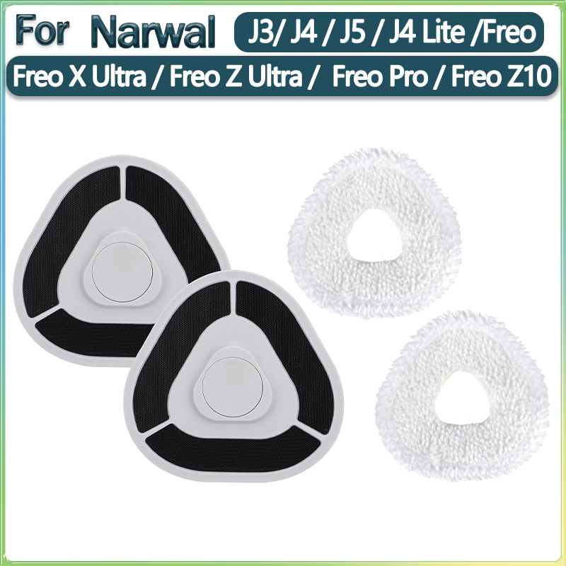 Suporte para Robô Aspirador e Pano de Limpeza para Narwal J3/J4/Freo X Ultra/J4 Lite/J5/Freo Z Ultra