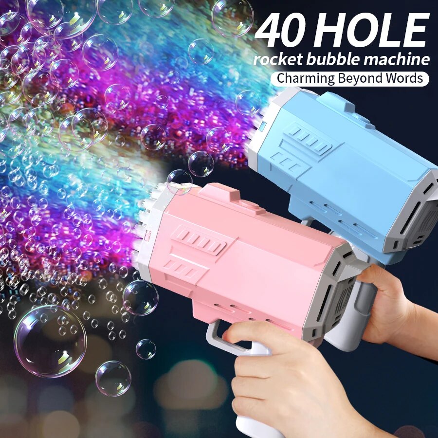 40-Loch-Handheld-Porous-Luftblasenpistole/Hochzeitsspielzeug/Blase im Freien (ohne Blasenwasser)