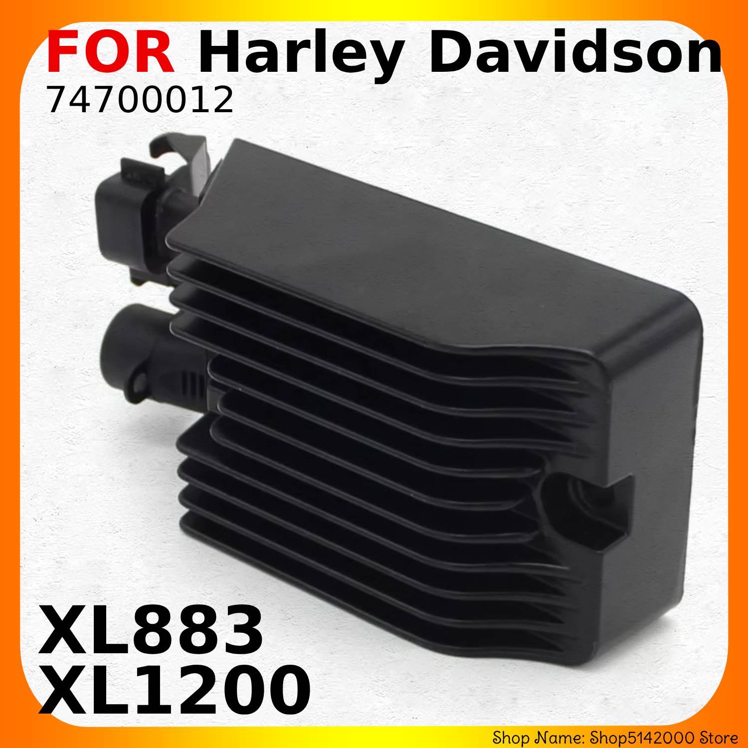 OEM:74700012 suku cadang penyearah Regulator voltase 12V sepeda motor untuk Harley Davidson XL883 Sportste XL1200X X48 Sportster 1200/883