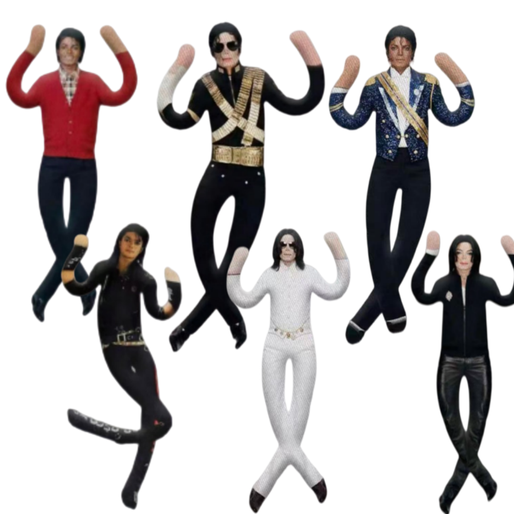 Poupée en peluche Michael Jackson, figurine articulée abstraite pour décoration intérieure, objet de collection et cadeau créatif pour