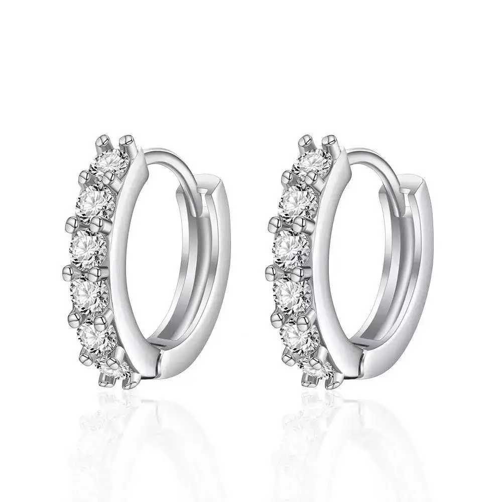 2026 Autumn Winter Fast Ship Newest Luxury Romantic Women Jewelry  Plated Rhinestone Crystal Hoop Earrings For Women Wholesale
